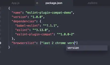 下载网络工具或网络应用 eslint-plugin-compat