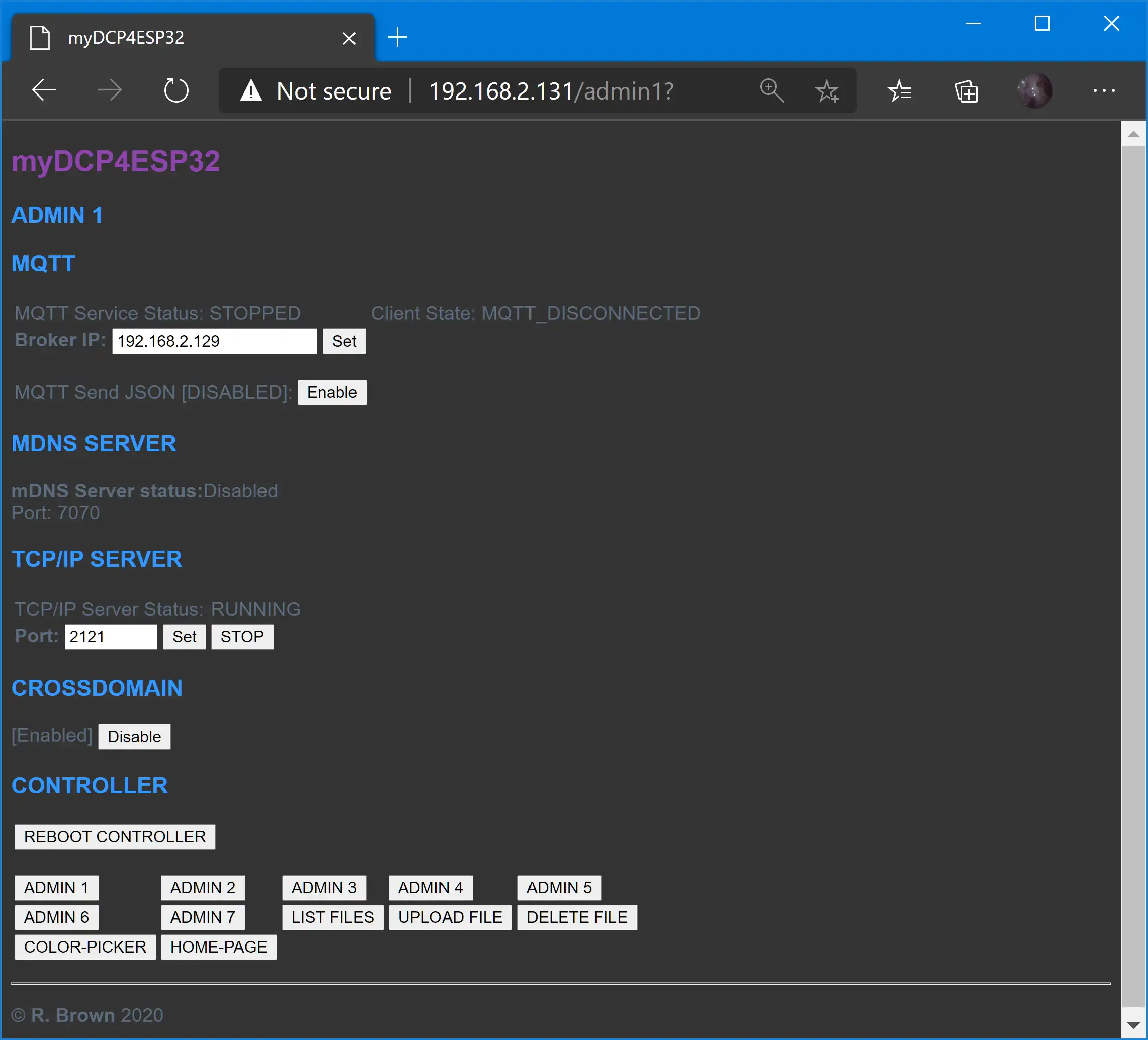 Télécharger l'outil Web ou l'application Web Contrôleur de rosée ESP32