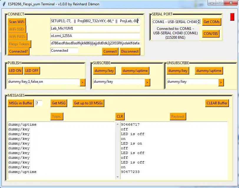 Download web tool or web app ESP8266_Flespi_yum