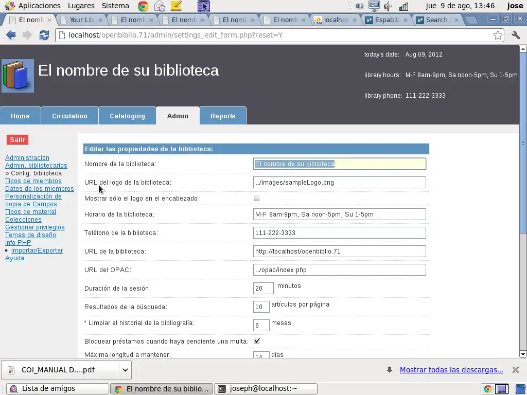 I-download ang web tool o web app EspaBiblio 3.3 (Giordano Bruno)