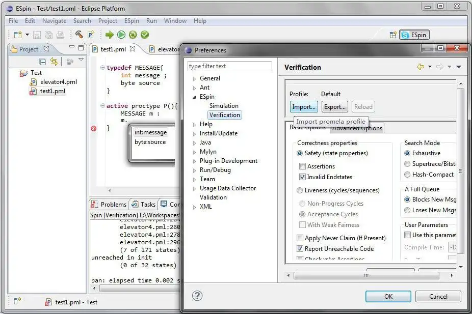 Download web tool or web app ESpin