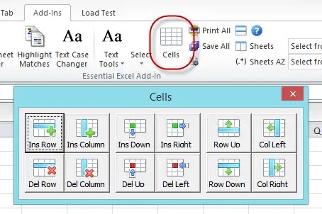 ดาวน์โหลดเครื่องมือเว็บหรือเว็บแอป Essential Excel Add-In