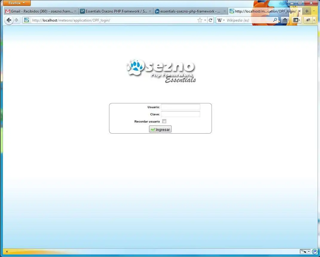 Download web tool or web app Essentials Osezno PHP Framework