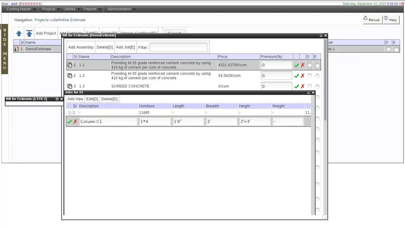 Download web tool or web app Estimate