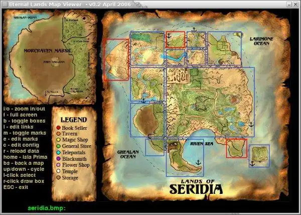 Download web tool or web app Eternal Lands Map Viewer to run in Windows online over Linux online
