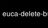 Запустите euca-delete-bundle в бесплатном хостинг-провайдере OnWorks через Ubuntu Online, Fedora Online, онлайн-эмулятор Windows или онлайн-эмулятор MAC OS