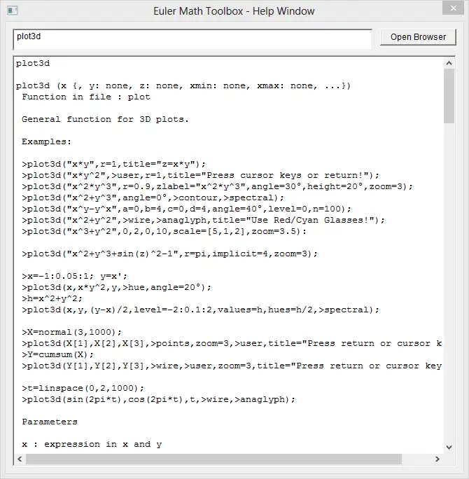 Web ツールまたは Web アプリ Euler Math Toolbox をダウンロードして Linux でオンラインで実行する