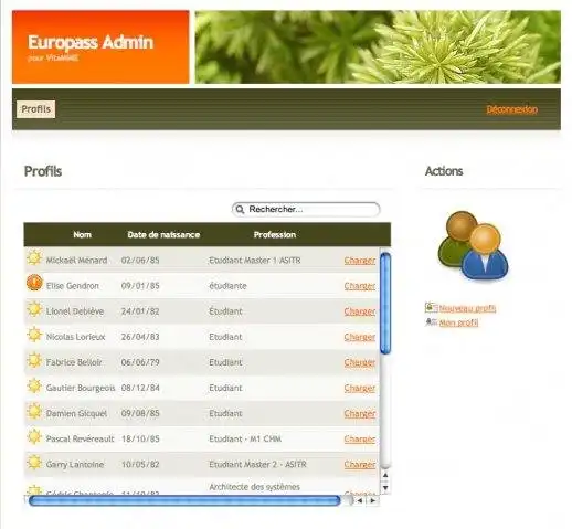 Download web tool or web app Europass Admin