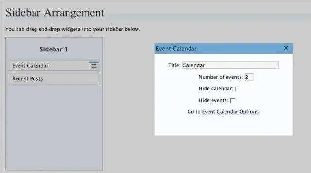 Scarica lo strumento web o l'app web EventCalendar per Wordpress