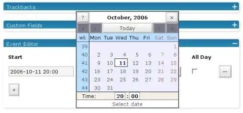 Scarica lo strumento web o l'app web EventCalendar per Wordpress