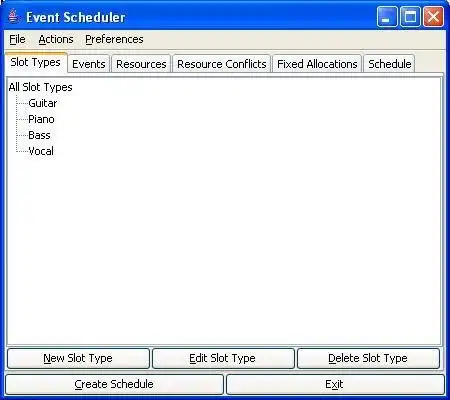 Download web tool or web app Event Scheduler