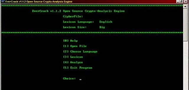 قم بتنزيل أداة الويب أو تطبيق الويب EverCrack- (GPL) Cryptanalysis Engine