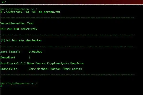 قم بتنزيل أداة الويب أو تطبيق الويب EverCrack- (GPL) Cryptanalysis Engine