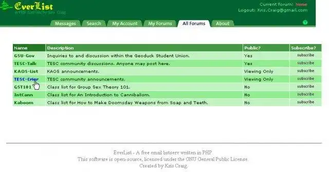 Muat turun alat web atau apl web EverList