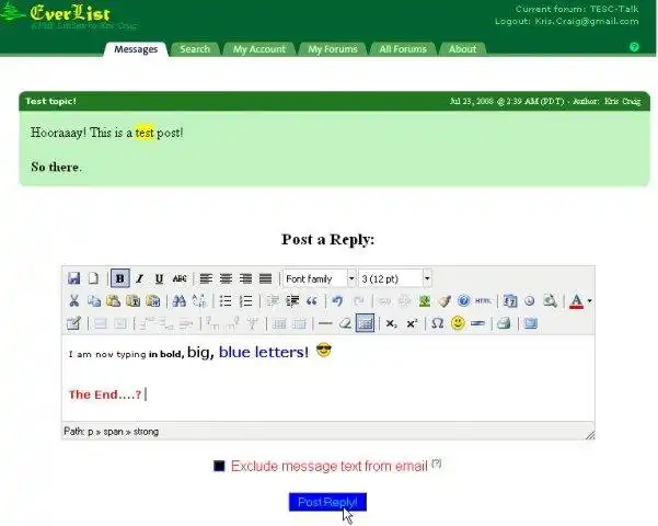 Download webtool of webapp EverList