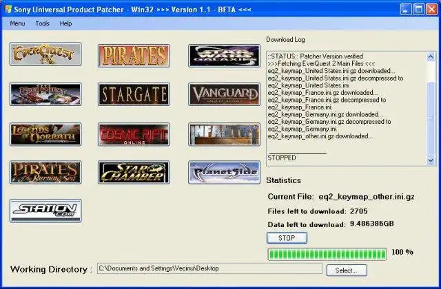 Download web tool or web app EverQuest 2 Utilities to run in Windows online over Linux online