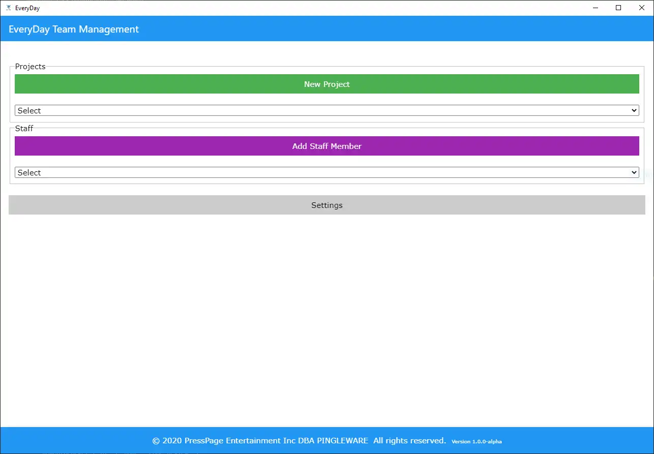 Baixe a ferramenta web ou o aplicativo web Everyday Team Management