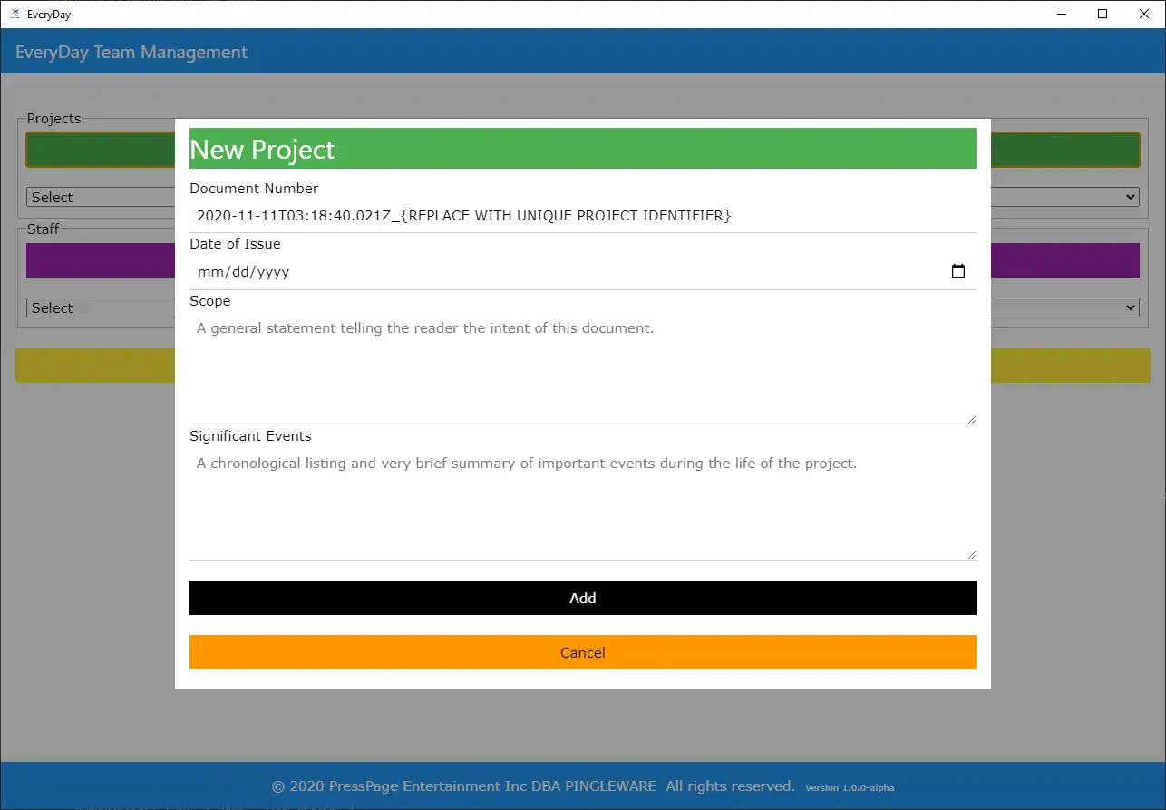 Download web tool or web app Everyday Team Management