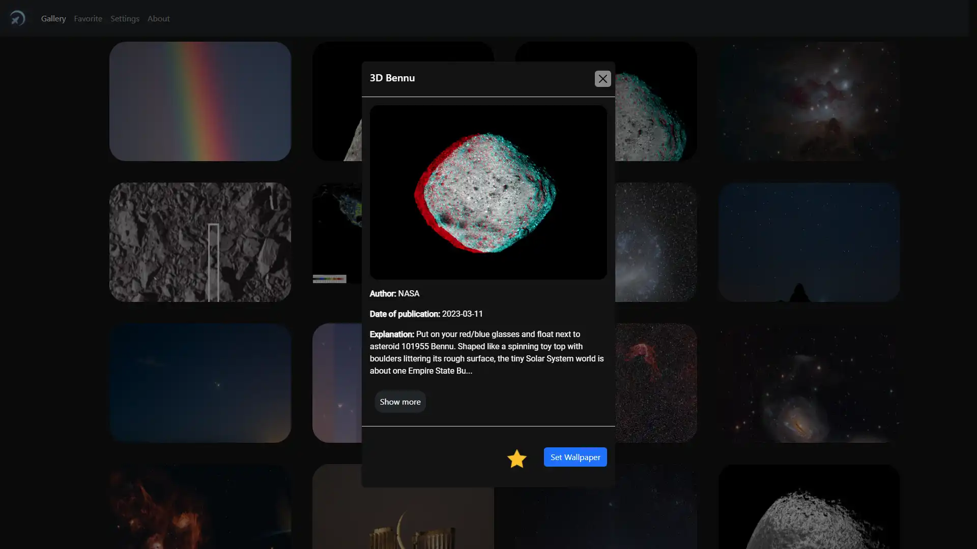 Download web tool or web app EveryNASA