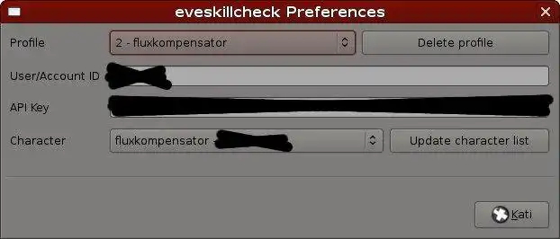 下载 Web 工具或 Web 应用程序 EVESkillCheck 以在 Linux 中在线运行