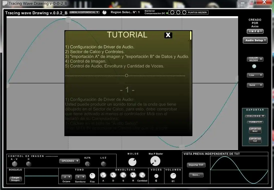 Laden Sie das Web-Tool oder die Web-App EVSoftware – TWD: Tracing Wave Drawing herunter