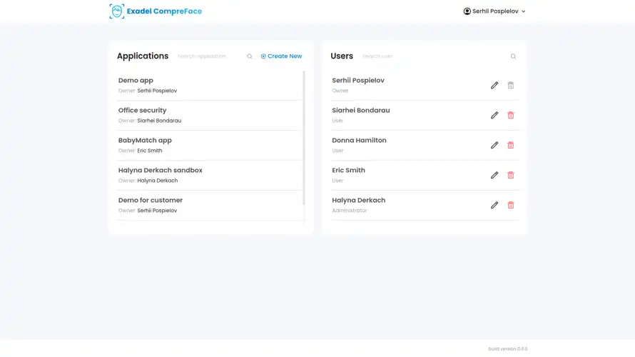 Descargue la herramienta web o la aplicación web Exadel CompreFace