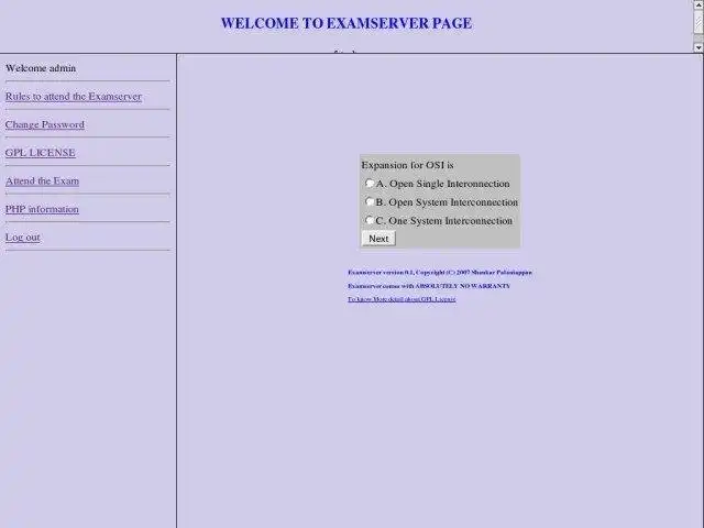 Download web tool or web app ExamServer