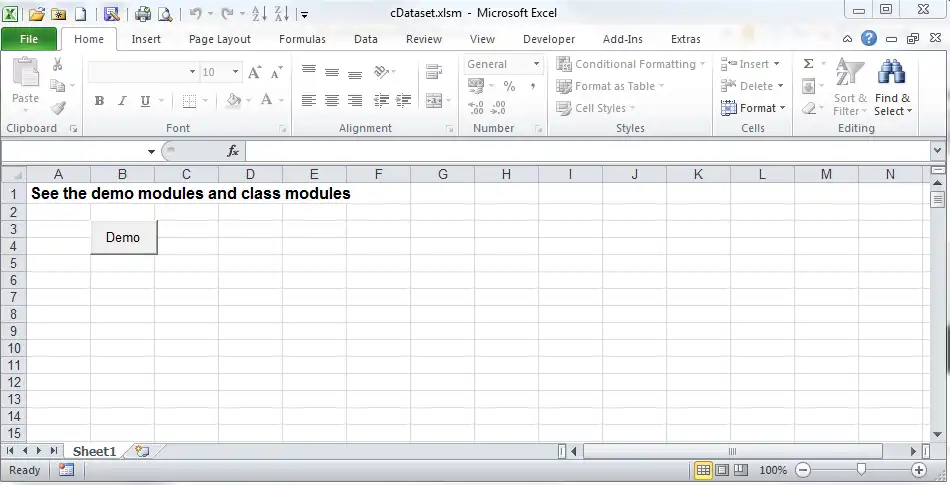 Download web tool or web app ExcelDataSet