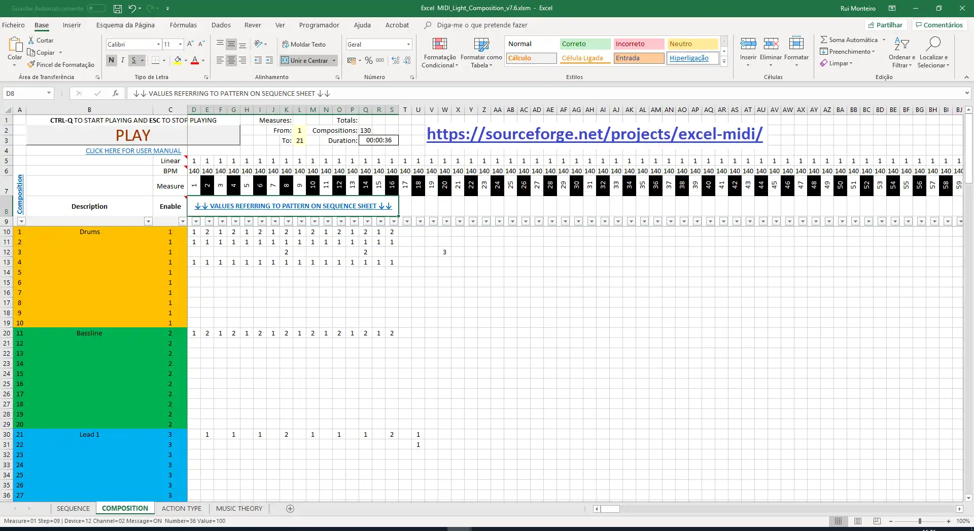 Pobierz narzędzie internetowe lub aplikację internetową Excel MIDI