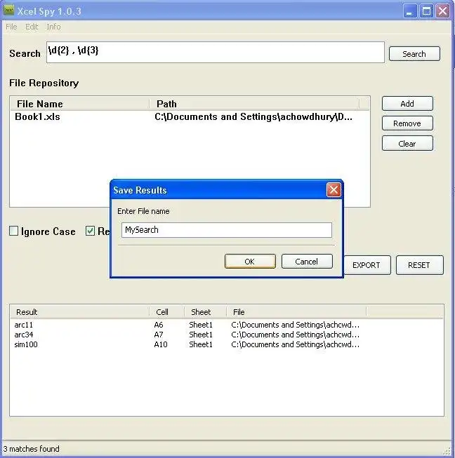 Web ツールまたは Web アプリ Excel Spy をダウンロード