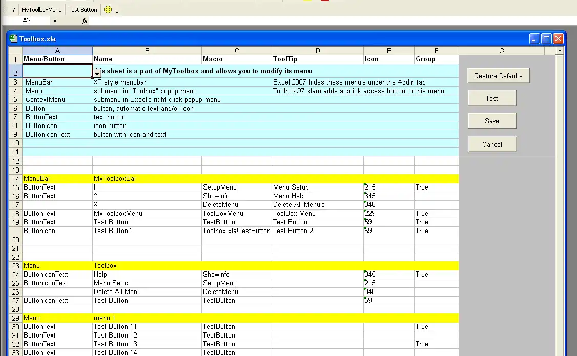 Download web tool or web app Excel Toolbox