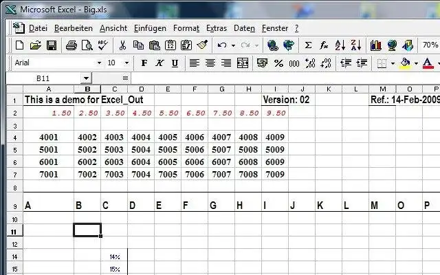 Web aracını veya web uygulamasını indirin Excel Writer