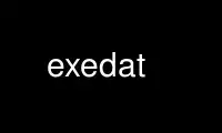 Exedat'ı Ubuntu Online, Fedora Online, Windows çevrimiçi emülatörü veya MAC OS çevrimiçi emülatörü üzerinden OnWorks ücretsiz barındırma sağlayıcısında çalıştırın