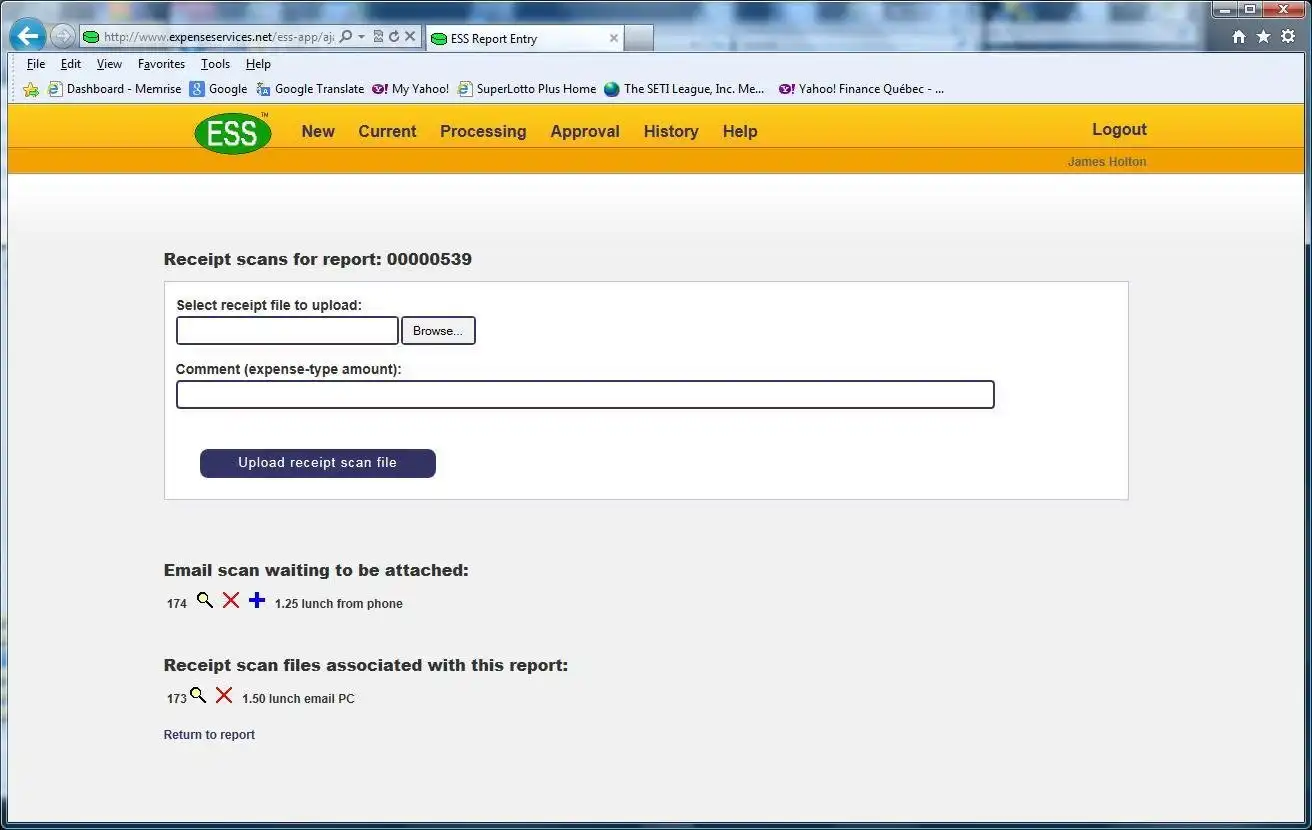 Mag-download ng web tool o web app Expense Submittal System