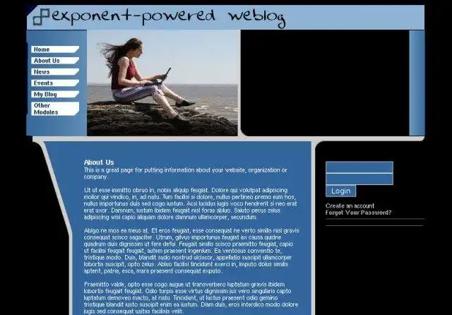 Web-Tool oder Web-App herunterladen Exponent Content Management System