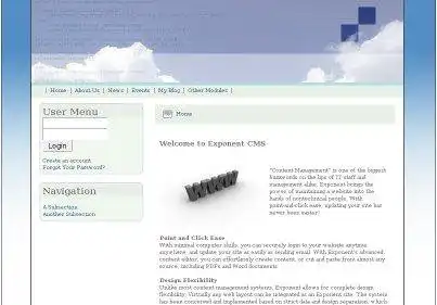 Mag-download ng web tool o web app Exponent Content Management System