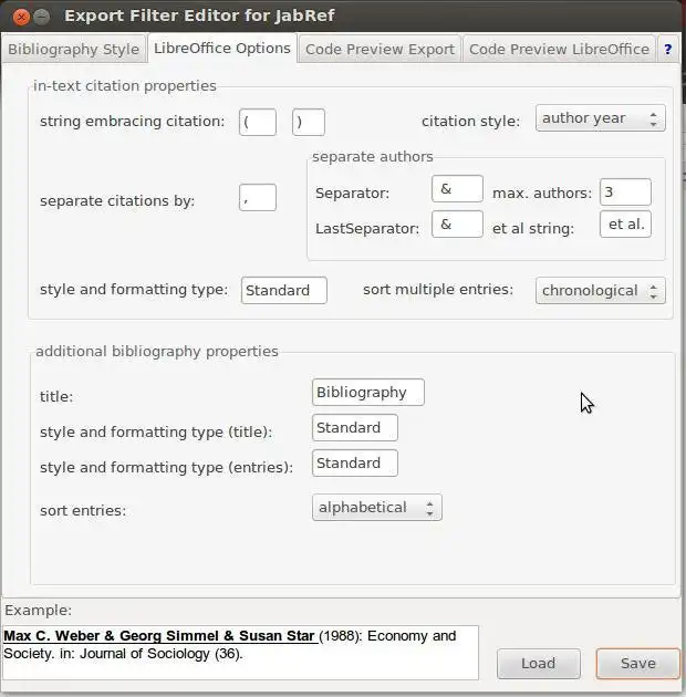 Download webtool of webapp Export-Filter Editor voor Jabref