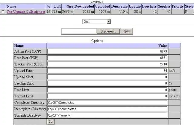 Download web tool or web app Extended BitTorrent Client and Tracker