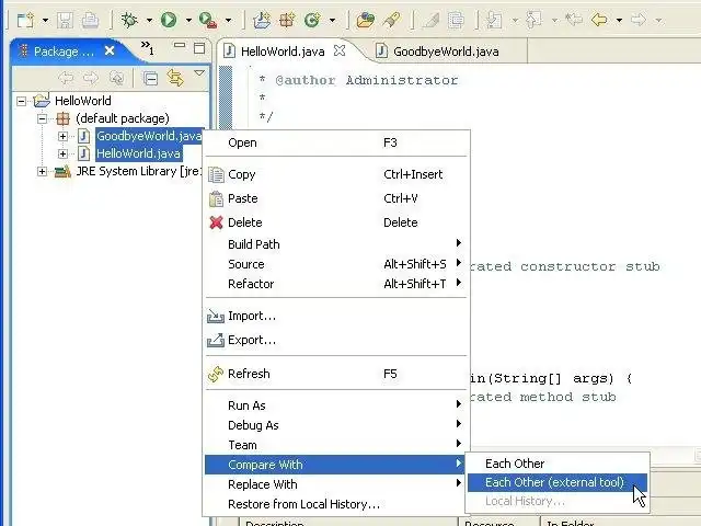 Webtool of webapp downloaden Externe diff-tool (Eclipse-plug-in)