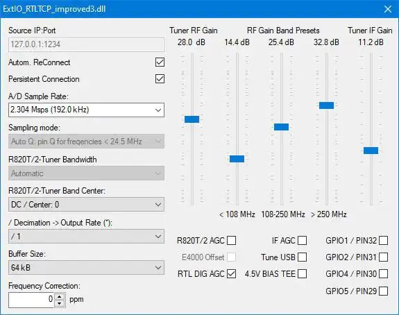 Télécharger l'outil Web ou l'application Web ExtIO_RTLTCP_improved