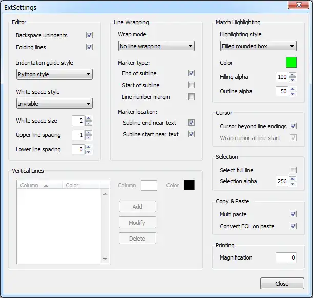 Descargue la herramienta web o la aplicación web ExtSettings