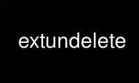 เรียกใช้ extundelete ในผู้ให้บริการโฮสต์ฟรีของ OnWorks ผ่าน Ubuntu Online, Fedora Online, โปรแกรมจำลองออนไลน์ของ Windows หรือโปรแกรมจำลองออนไลน์ของ MAC OS