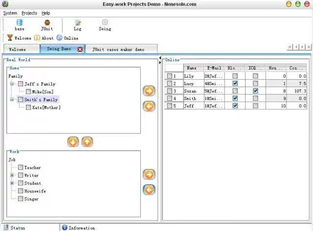 Download web tool or web app Exui of swing