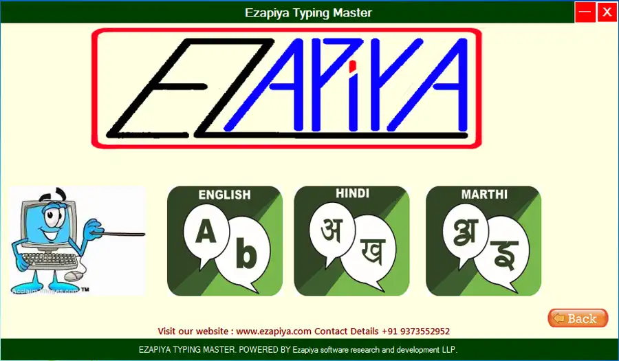 Download web tool or web app EZAPIYA TYPING MASTER