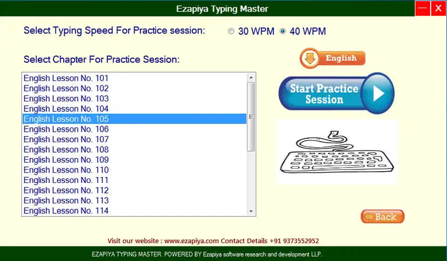 Download web tool or web app EZAPIYA TYPING MASTER