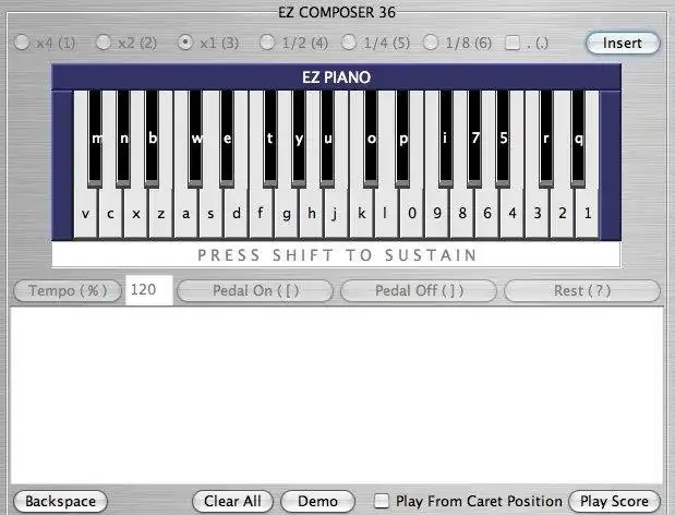 Download web tool or web app EZ Music Composer Java Applet