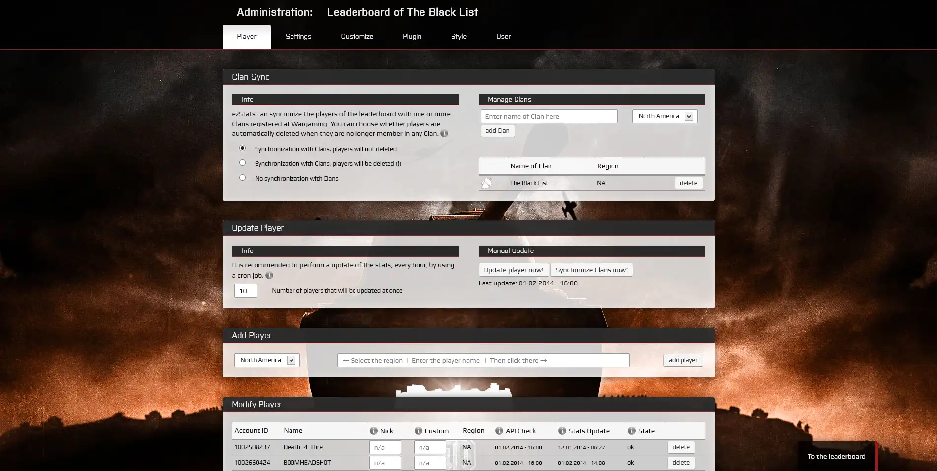 Download web tool or web app ezStats3 for WoT and WoWP