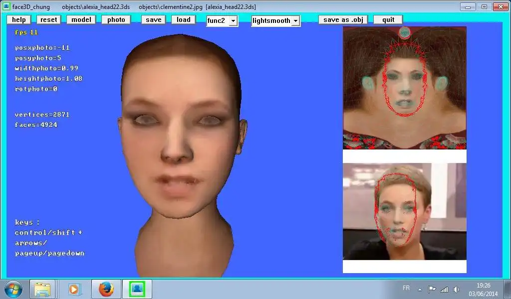 Download webtool of webapp face3D_chung