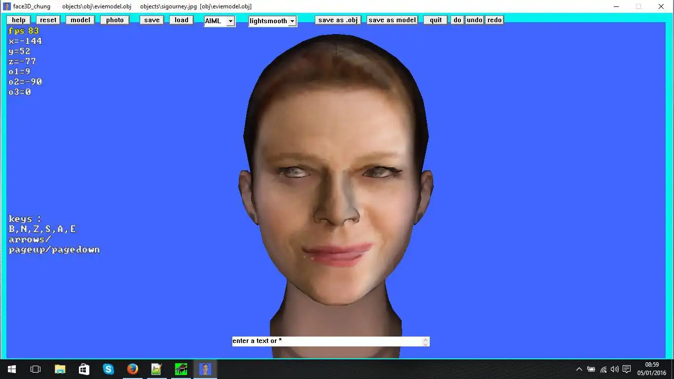 Download web tool or web app face3D_chung to run in Windows online over Linux online