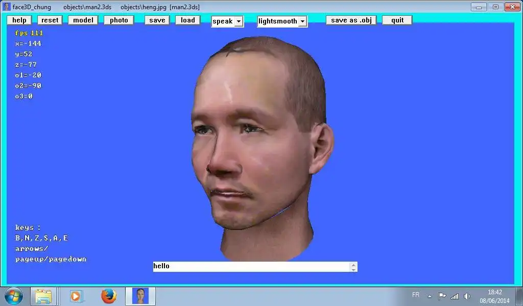 Download web tool or web app face3D_chung to run in Windows online over Linux online